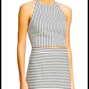 NWT Alice and Olivia halter and pencil skirt set